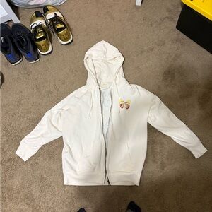 American Eagle Outfitters Cream Hoodie